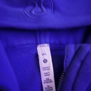 Lululemon BEAMING BLUE 1/2 zip SCUBA Hoodie